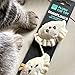 Fuzzyard Crinkle Plush Cat Toy with String and Catnip Inside (Dumplings)
