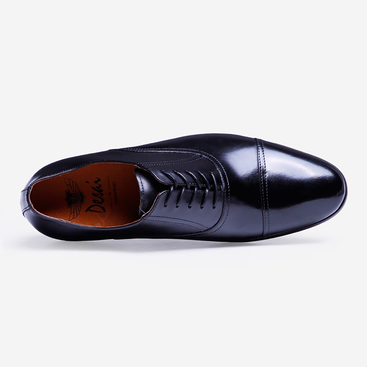 DESAI Herren Derby Schnürhalbschuhe Elegant Klassischer Brogue-Stil Hochzeit Leder Schuhe Abendschuhe