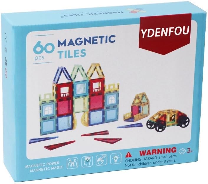 Magplayer 60-Piece Magnetic Tiles for Kids – STEM Learning Toy - Image 5
