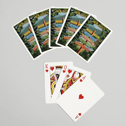 Baraja de poker Lantern Press New Jersey 52 cartas miniatura 7