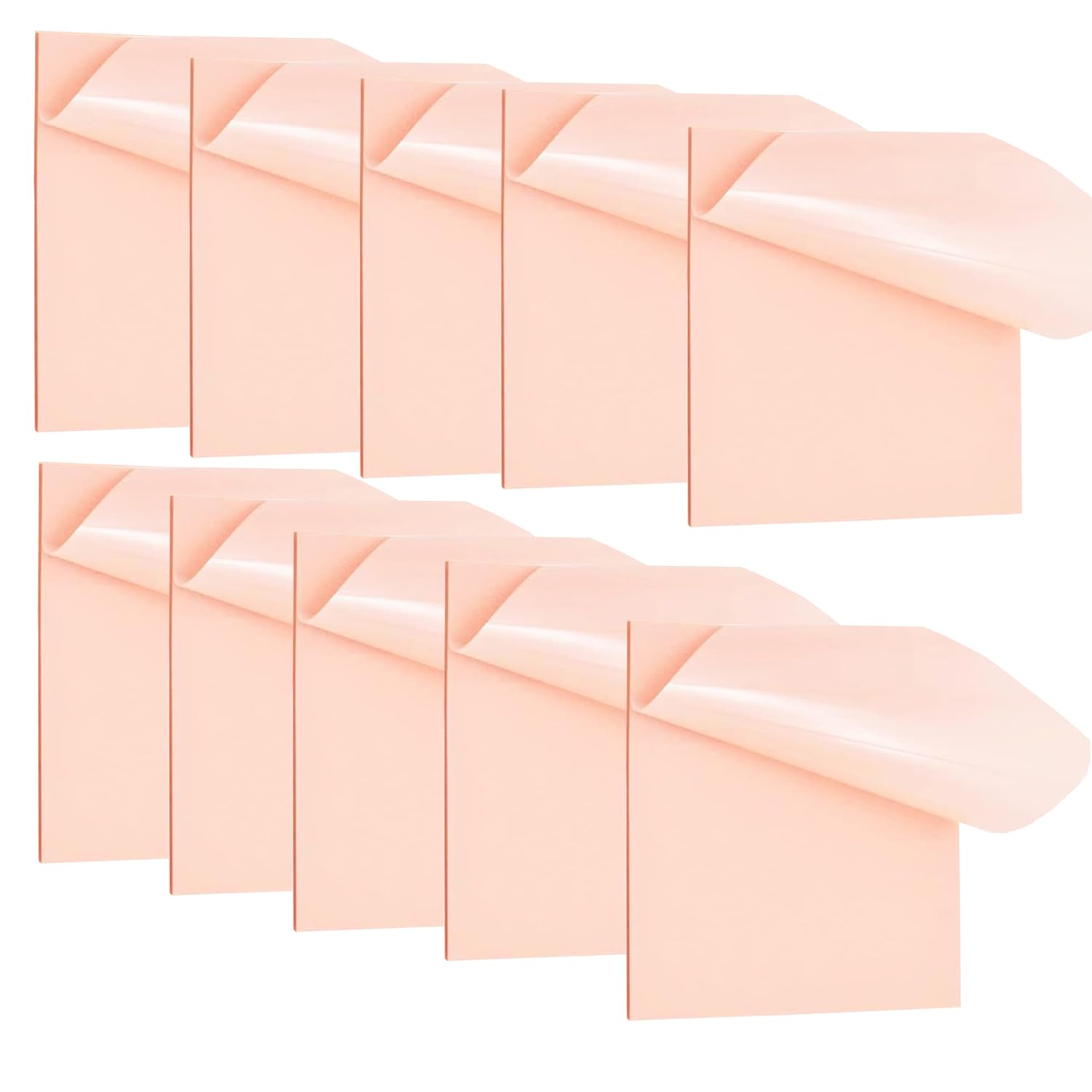 OFIXO Transparente Haftnotizen, selbstklebend, 7,6 x 7,6 cm, OFIXO klar, durchsichtig, für Planer, Büro, Schule, Universität, Lehrer, Studenten, 500 Stück