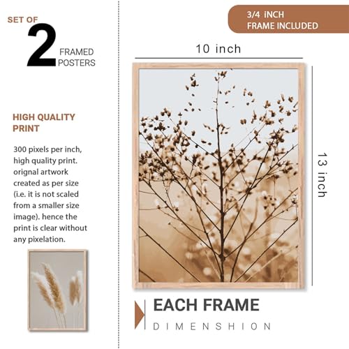 Image of NoWorries illustration design Wall frames for Home decoration / paintings for living room, bedrrom and office decor (Theme- minimal (Synthetic Wood frame) (Leminated 300 GSM Print) (framed, Multicolur) Set of 2