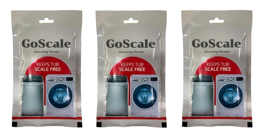 Descale Compatiable For All Washing Machine Front Load and Top Load, Cleaning Powder, Descaling Powder, Remove Odours and Buildup, Drum Cleaner 100 gram (3 pcs go scale) (B0CZ3QXL8L) Amazon Price History, Amazon Price Tracker