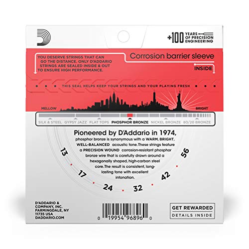 D’Addario EJ24 Cordes en bronze phosphoreux pour guitare acoustique Moyen 13-56 & EJ16 Cordes en bronze phosphoreux pour… - Les Beatles, Paul McCartney, John Lennon, RIngo Starr, George Harrison D'Addario EJ24 Cordes en bronze phosphoreux pour guitare acoustique Moyen 13-56 & EJ16 Cordes en bronze phosphoreux pour… – Image 5