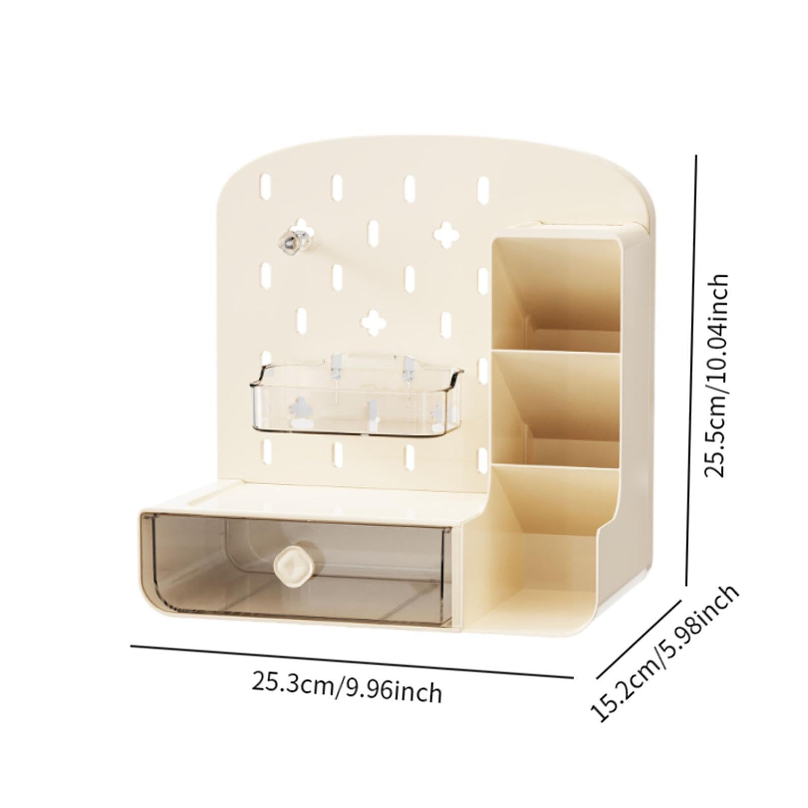 BNF®Desk Peg Board Organizer with Accessories for Gaming Room Nursery Countertop Beige|Home & Garden|Household Supplies & Cleaning|Home Organization|Storage Boxes 4
