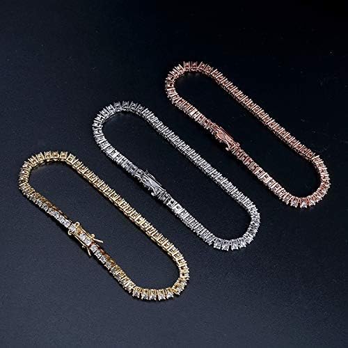 14K Gold Tennis Bracelet with Dazzling 3mm Moissanite Diamond for Women - - A Perfect Jewelry Gift and Quality Craftsmanship3