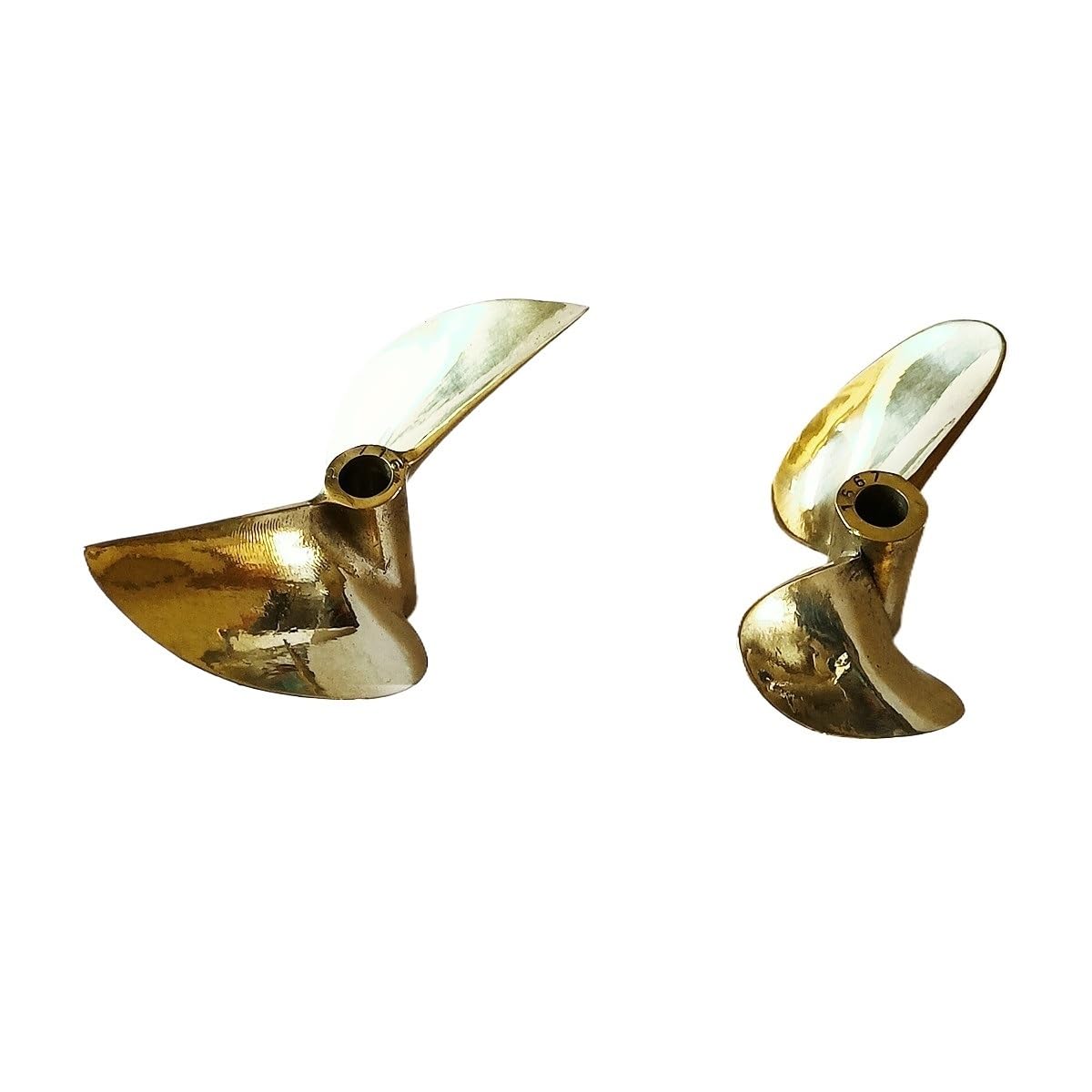MANGRY Hélice de Bateau RC 7 pales M4 28mm Accessoires for échelle de Bateau RC Porte-Avions Marin pêche sous-Marine modèle Bateau 4mm Arbre (Color : 1Pair RH and LH