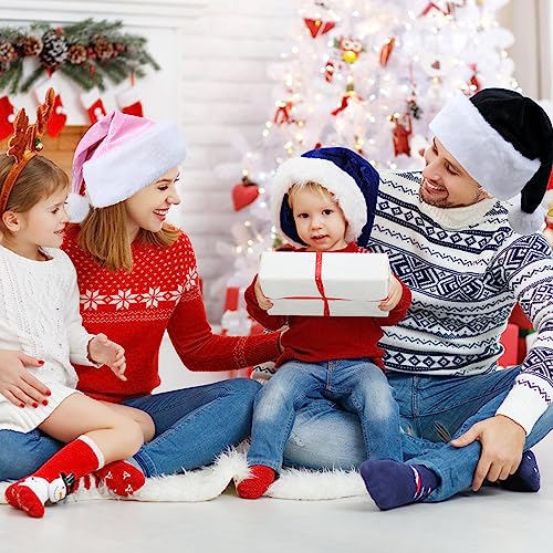 Image of Santa Hat, Christmas Hat for Adults Unisex Velvet Comfort Xmas Hats