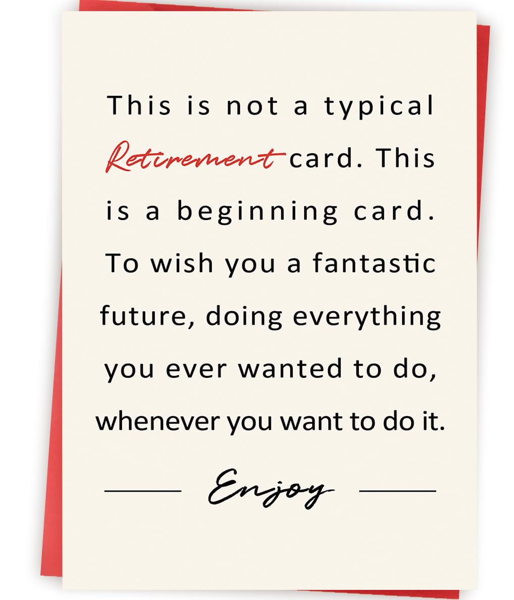 Funny Retirement Card for Women Men, Best Farewell Gifts for Coworkers, Coworker Leaving Card, Happy Retirement Gifts for Retired Friends Boss Teachers Nurses Dad Mom