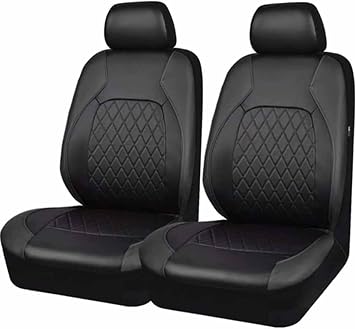 PARREN Leather Car Seat Covers for K-ia Ceed Sportswagon CD/JD/ED 2017-2025, Full Set Seat Cover Full Set Waterproof Front Rear Seat Cushion Protectors Accessories,B/9pcs Set Black