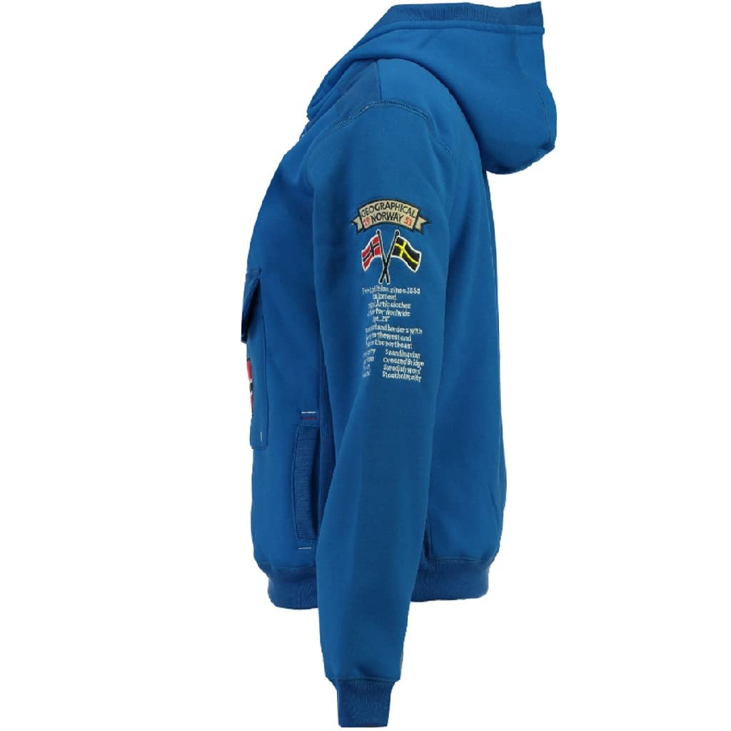 Geographical Norway - Felpa con cappuccio da uomo a maniche lunghe, modello Gymclass