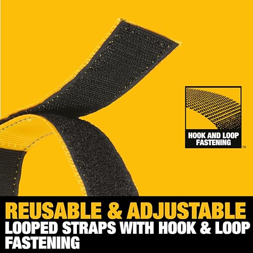 DEWALT 1.25"×12" Light-Duty Reuseable Carabiner Utility Straps, 2-Pack - image 3