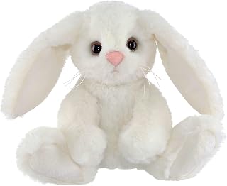 Bearington Collection Lil’ Whisker White Plush Stuffed Animal Bunny Rabbit, Adorable, Soft and Cuddly, Great Gift for Bunny Lovers of All Ages, Birthdays, Holidays and Special Occasions, 6 inches