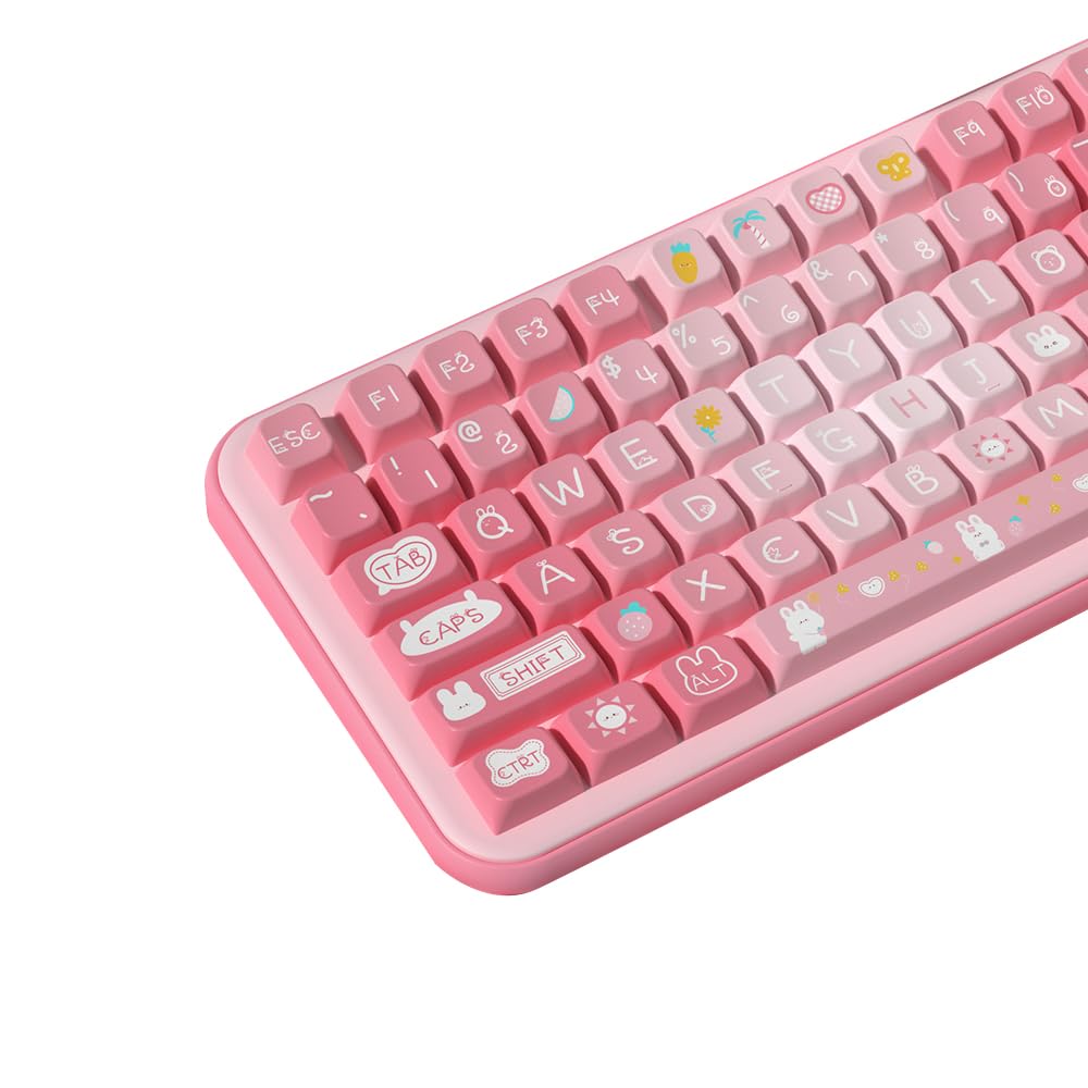 AuauSave トレカ Your Sky Fanmeet Set A DMD Amazon.com: daixiahu Summer Rabbit Theme keycaps 158 Key PBT