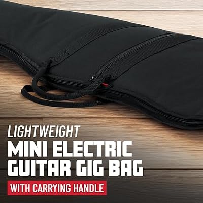 Gator Cases Foam Padded Guitar Gig Bag, Fits Mini Electric Guitars up to 38 in Length (GBE-MINI-ELEC)