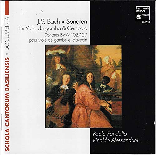 Sonatas for Viola Da Gamba & Harpsichord [Audio CD] Bach, J.S.; Pandolfo and Alessandrini