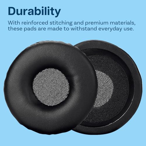 Repuesto de almohadillas para auriculares Sony MDR-V150 ZX300 V300 V250 V100 V200 V400 por MMOBIEL - Almohadillas de espuma de proteína PU - Repuestos - Negro miniatura 5