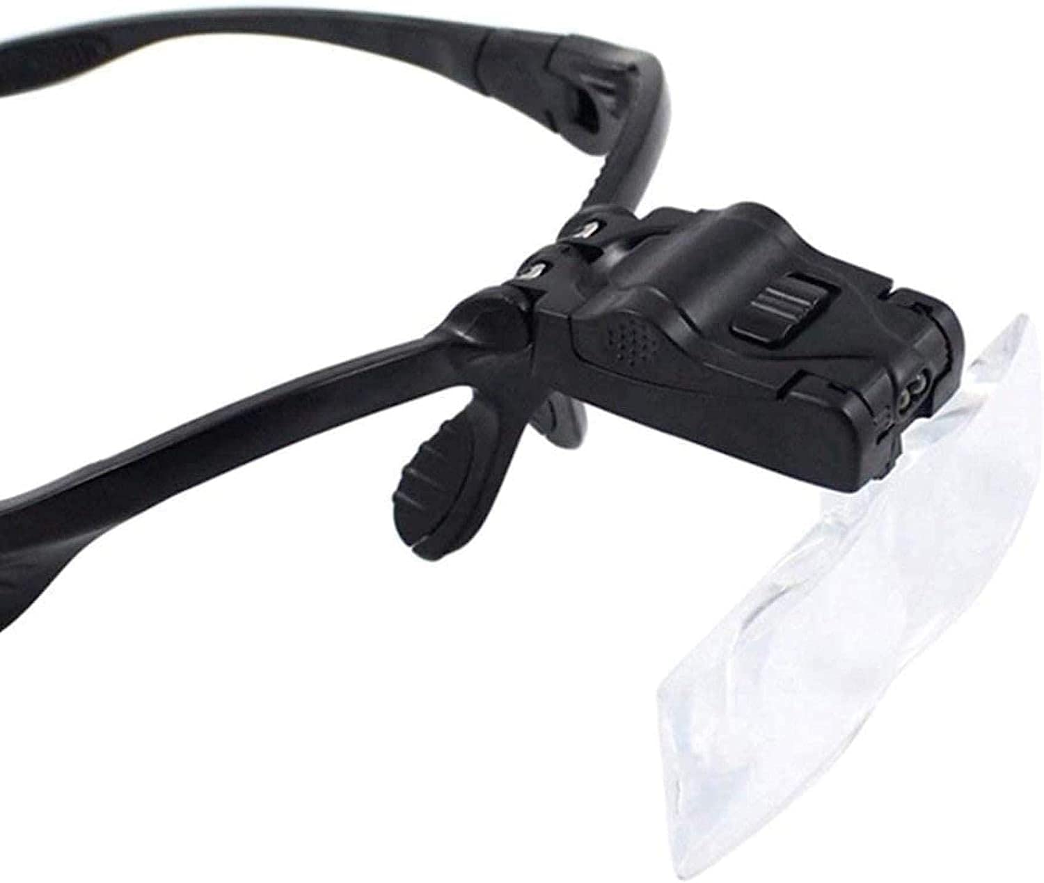 Kopfvergrößerungsbrille, Freihändig, Mit Led-Lampe, 5 Hd-Linsen (1X, 1,5X, 2X, 2,5X, 3,5X), Lesebrille, Für Zeitungen, Löten, Handarbeiten, Reparaturen Und Wartungsarbeiten.