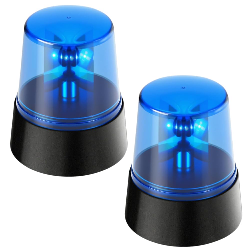 UDSKNV[KSL Disco Bar Rotating Strobe Light 2Pcs, 360 Degree Rotating Light Party Decorative Light Blue