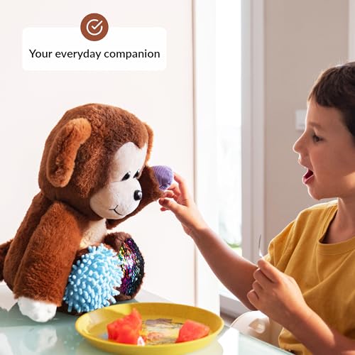 Image of ODOXIA Sensory Monkey Stuffed Animal | Sensory Plush Toy | Fidget Stuffed Animal for Kids | Great for Sensory Needs | Sensory Stuffed Animals for Children | Sensory Pillow Plush
