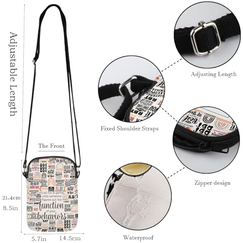 WCGXKO Registered Behavior Technician Gift RBT Gift Behavior Therapist Zipper Crossbody Bag For ABA BCBA2