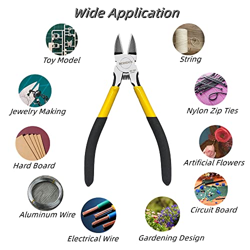 BOOSDEN Wire Cutter,6.5 inch Side Cutters,Wire Cutters for Crafting