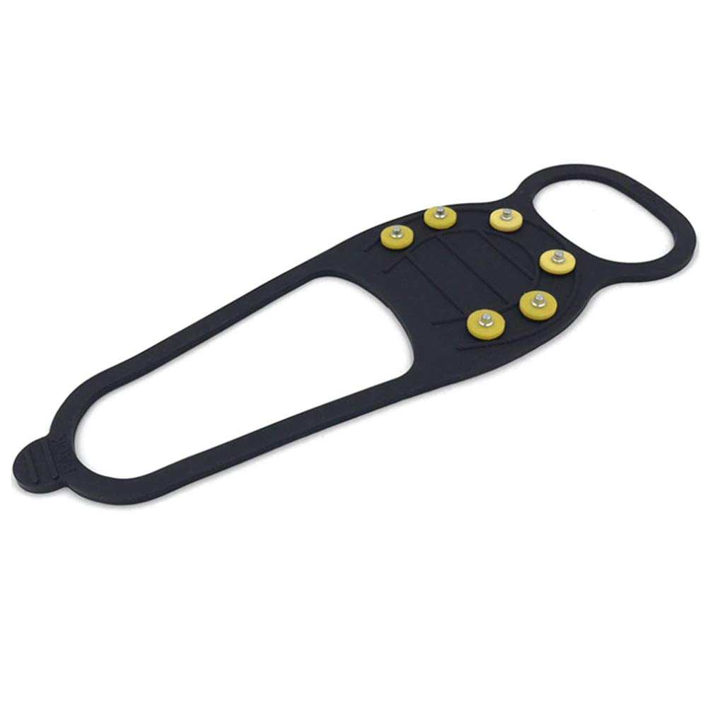 Pineocus Ice Snow Grips, 8-Tooth Anti-Slip Nails,Ice Cleats Snow Grips Walk Traction Cleats for Boots Shoes for Hiking Fishing Walking Mountaineering Outdoor Travelling