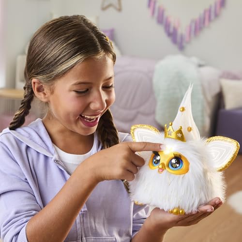Furby Brillo Dorado peluche interactivo versión francesa para animar las tardes de juego en casa 6