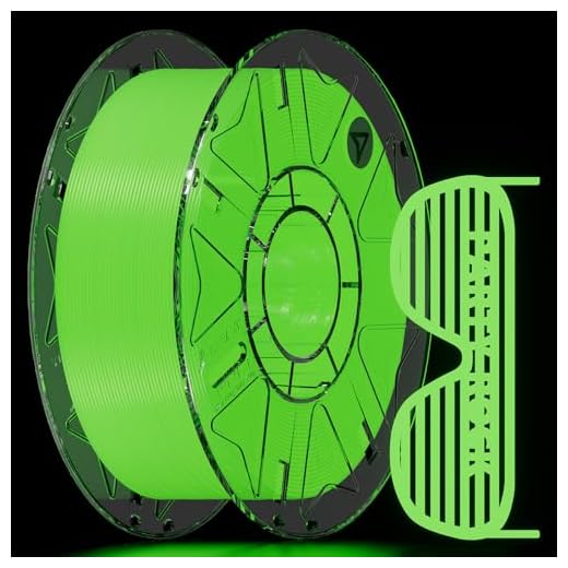 ⚡ Creality Hyper Luminous PLA RFID Filament 1.75mm 1KG, Glow in the Dark Filament for 3D Printers, Bright Long-Lasting Glow, High-Speed Printing 30–600mm/s, Ideal for Creative Projects (Green)