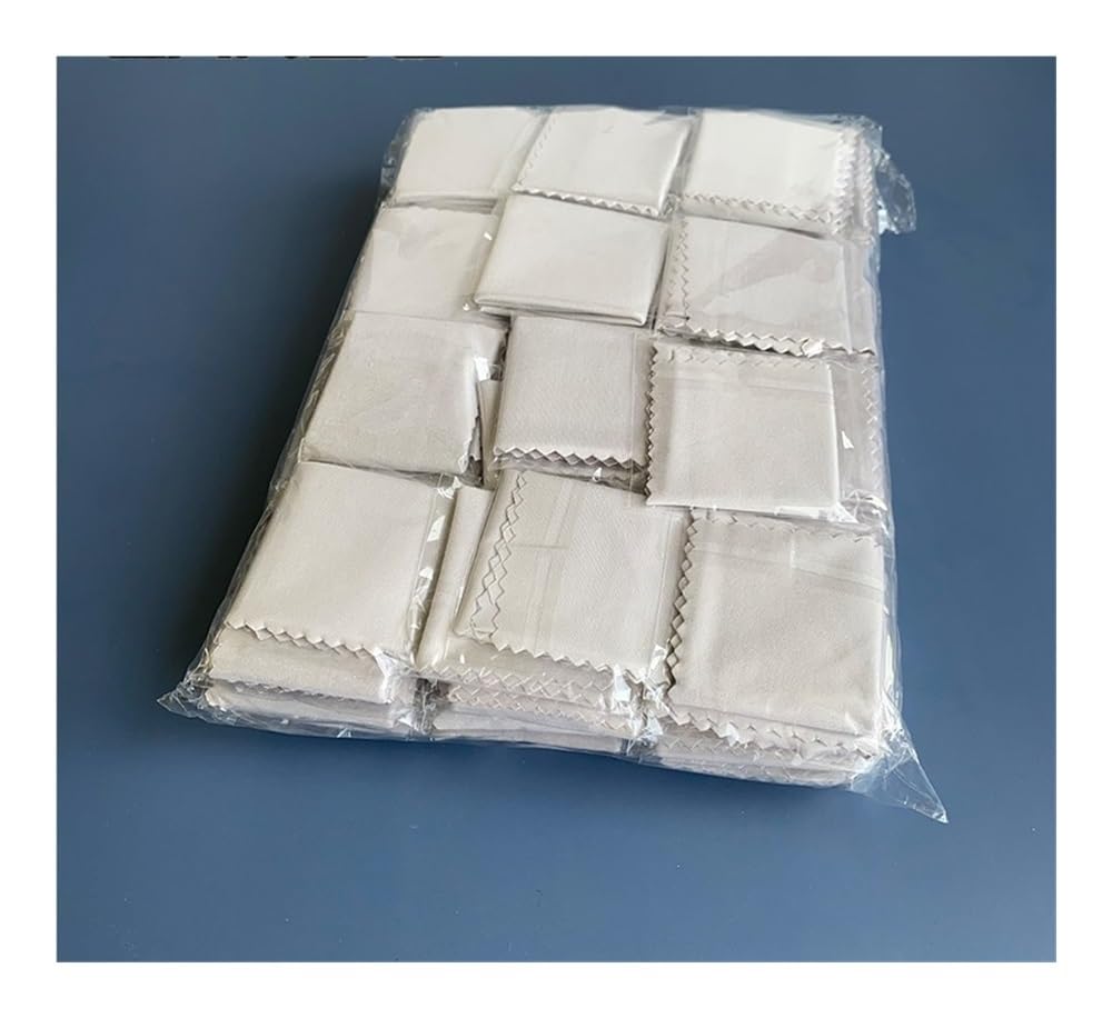 100 paños de limpieza de microfibra gris de 145 x 170 mm para lentes y pantallas de teléfono