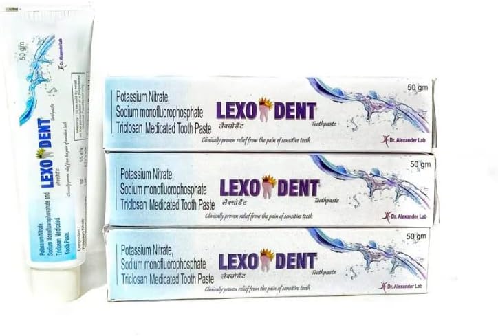 Lexodent Sensitivity Toothpaste 50g pack of 4