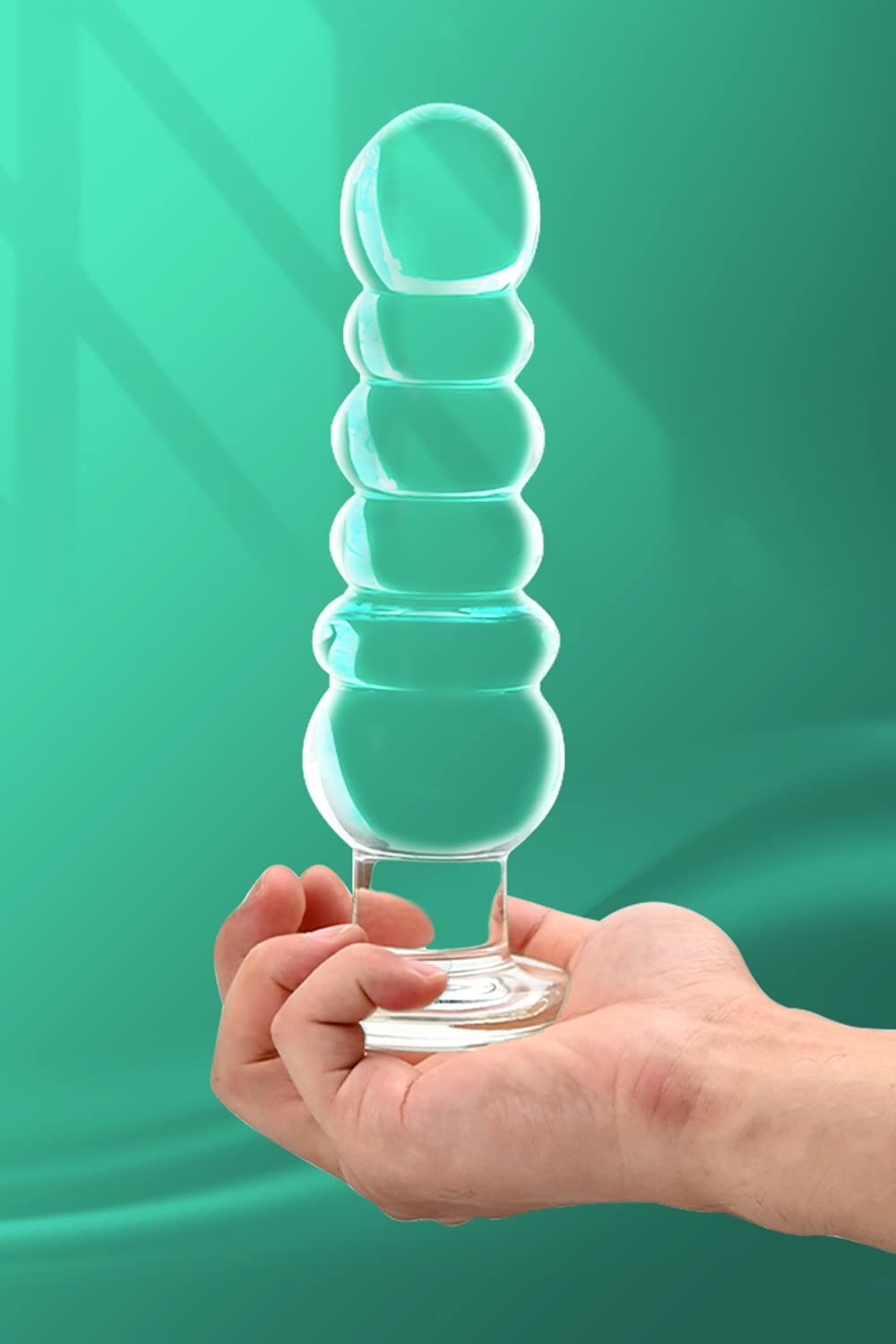 Perle anali di vetro Massaggio erotico Butt Plug Dildo Sega per adulti Giocattolo del sesso per uomini Donne e coppie Masturbazione