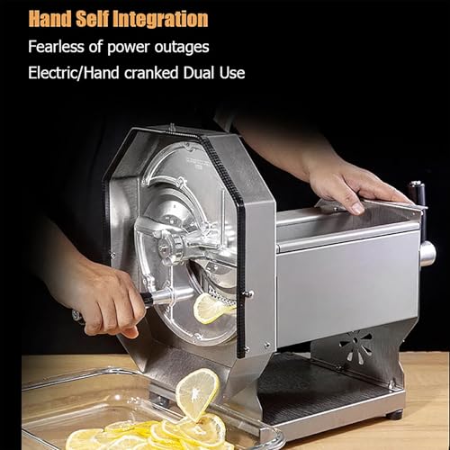 Cortadora eléctrica y manual de papas acero inoxidable miniatura 7