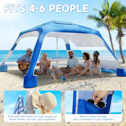 6.5'×6.5' Cool Cabana with Table