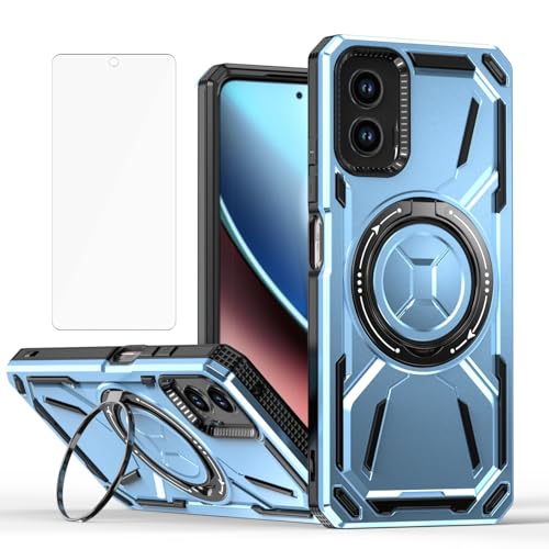 Coque Moto G 5G 2024 antichoc idéale pour les activités extérieures en bleu
