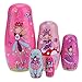 Konrisa Matryoshka Nesting Dolls Set of 5 Pieces Angel Elf Figurine Wooden Stacking Dolls Handmade Toys for Girls Russian Dolls Wedding Party Supplies Home Decoration