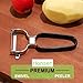 Ultra Sharp Stainless Steel Vegetable Peeler For Potatoes, All Fruits & Veggies
