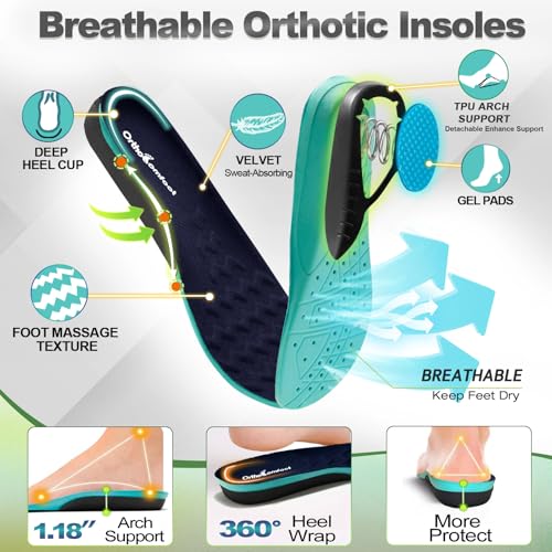 Image of OrthoComfoot Men's Orthopedic Comfortable Diabetic Wide Shoes: Wide Toe Box Arch Support Plantar Fasciitis Sports Sneakers,Fashion Casual Hammer Toes Shoes for Foot and Heel Pain Relief