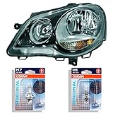 H7 Osram Original Line Scheinwerfer links 9N3 Bj. 05-09 für GTI Hella schwarz inkl. Lampen