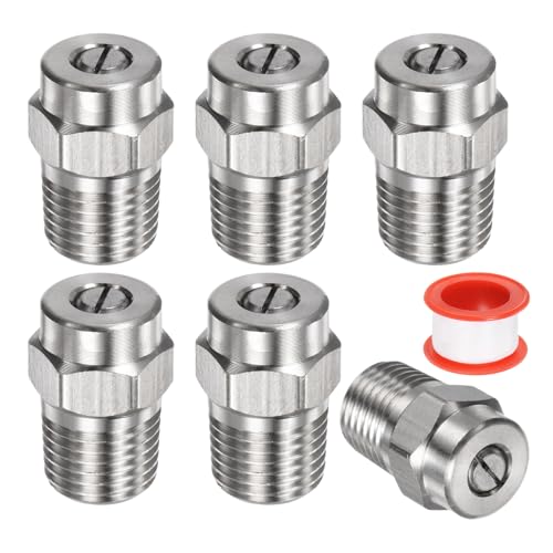 M METERXITY 6-Pack 40° Pressure Washer Nozzles 1/4" NPT