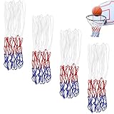 4 Stück Basketball Netz,Basketballnetz,Basketball Netz Wetterfest,Basketballnetz Outdoor,Netz Basketballkorb Outdoor,Basketballnetz Outdoor Wetterfest,Basketballkorb Netz