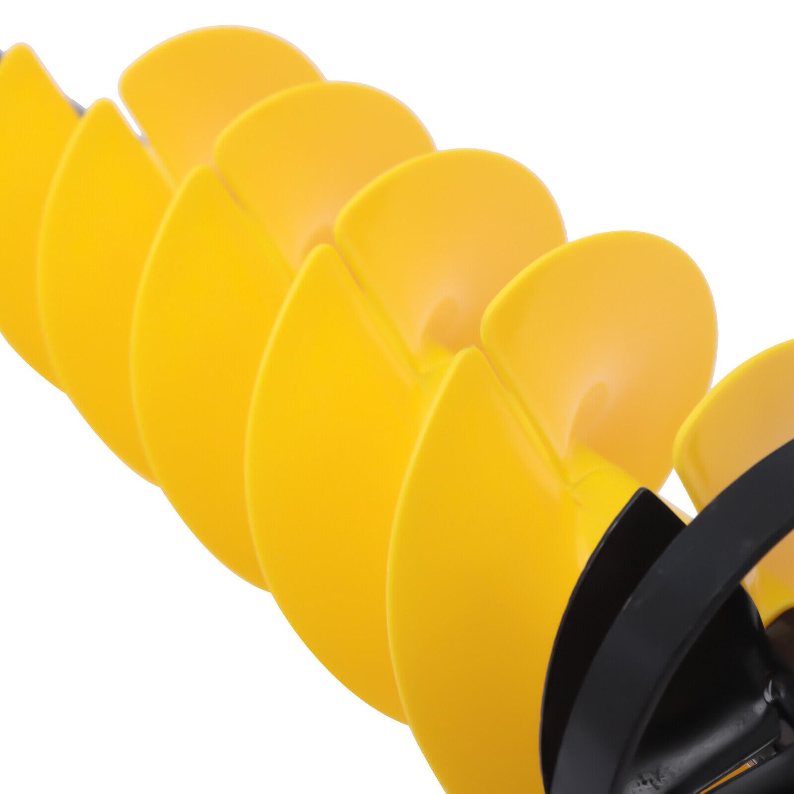 Nylonowy świder do lodu Wiertło do lodu 8''x41'' Adapter do wiertarki do wędkarstwa podlodowego, z regulowanym 14-calowym prętem przedłużającym, do wiercenia w lodzie Lepsze wędkowanie Żółty