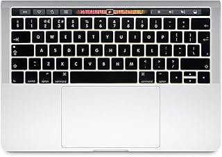 Se7enline Macbook Keyboard Cover for New MacBook Pro 13/15 inch Retina Display With Touch Bar Version 2016/2017/2018/2019/2020 Macbook Laptop Silicone Keyboard Cover Skin 13 inch (UK Layout), Black