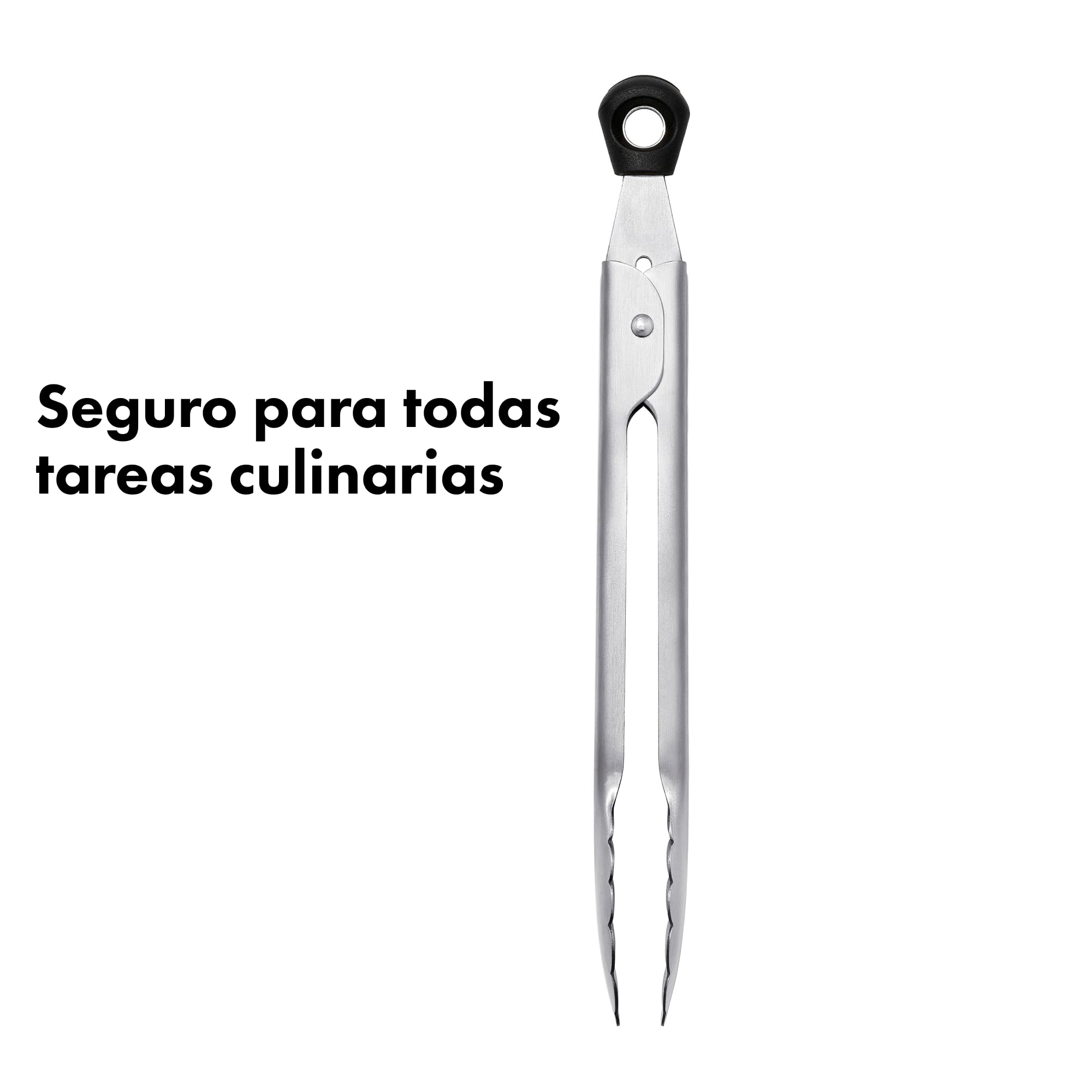 OXO Good Grips Juego de Pinzas, Mini 17,7 cm y Estándar 22,8 cm