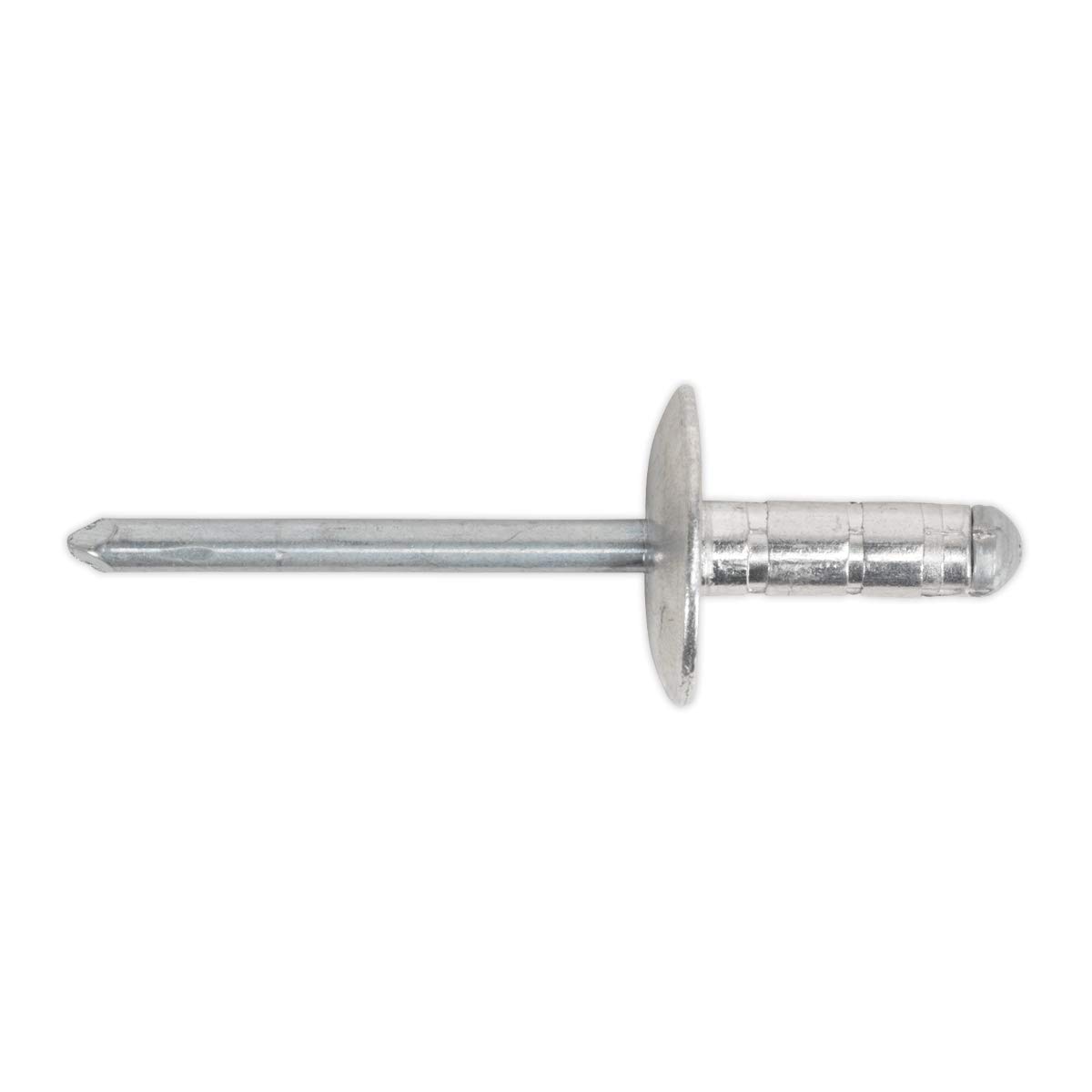 B&Q -  Rm4827L Aluminium Multi-Grip Rivet Large Flange 4.8 X 27mm Pack Of 100