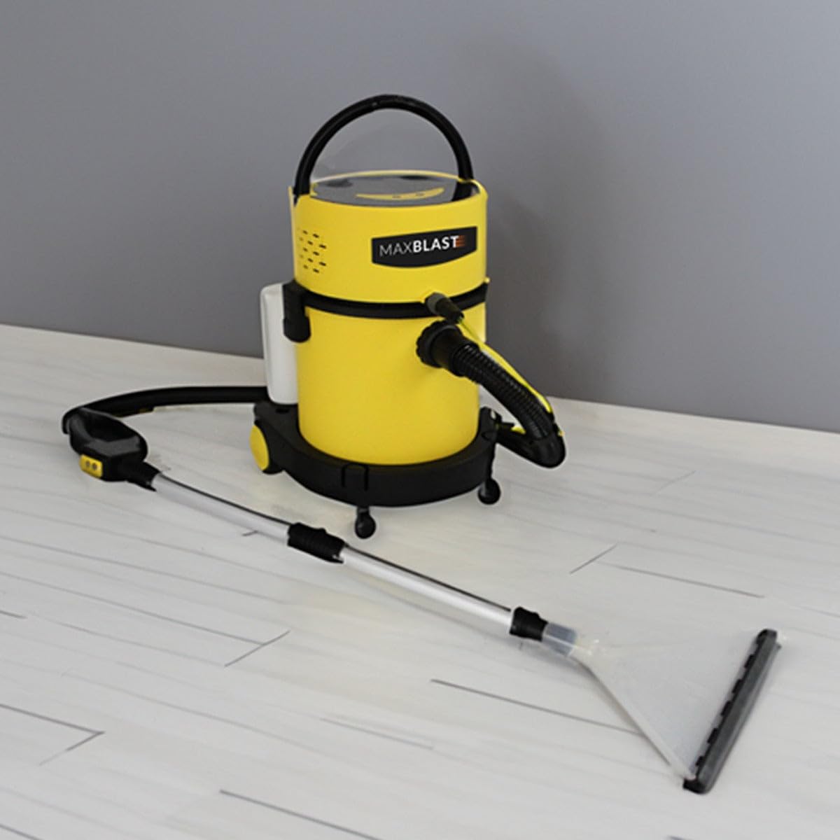 Aspiradora Industrial en Seco y Húmedo+ Accesorios 1200W 20L Filtro Esponja+HEPA con Cable Ruedas Función Rebobinado Automático Aspirador Seco Liquido Mojado Powerful Wet+Dry Vacuum Cleaner