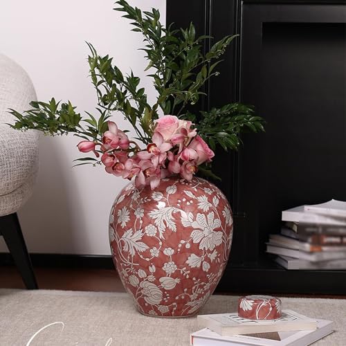 Vase en céramique rétro rouge : donnez enfin du cachet à votre table de chambre