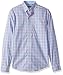 Produktbild Izod Herren Slim Fit Long Sleeve Stretch Performance Plaid Shirt Button Down Hemd, Candy pink, Large Schlank