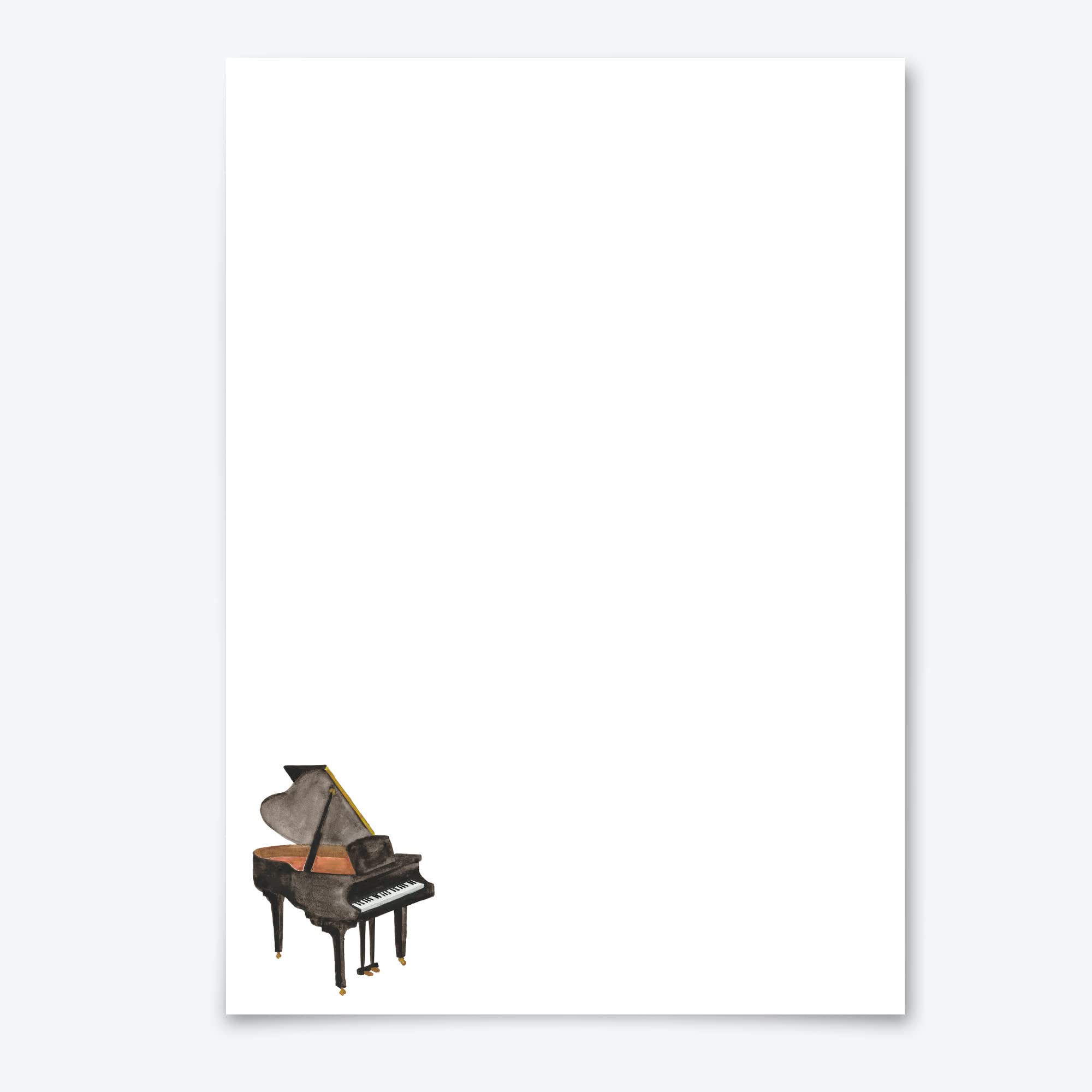 Me Loovely Grand Piano Letter Writing Paper and Envelopes Set Writing Stationery Supplies | Gifts (Refill - 20 Letters with Envelopes)