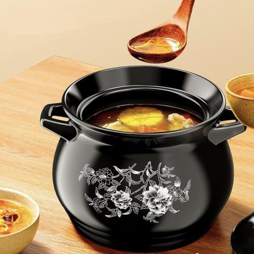 Marmite en céramique avec couvercle pour ragoût et soupe
